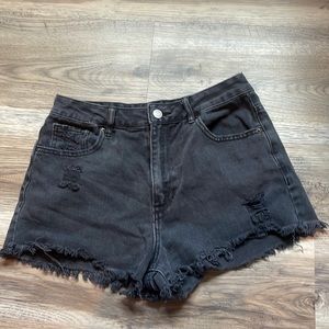 PacSun Black Denim Shorts
